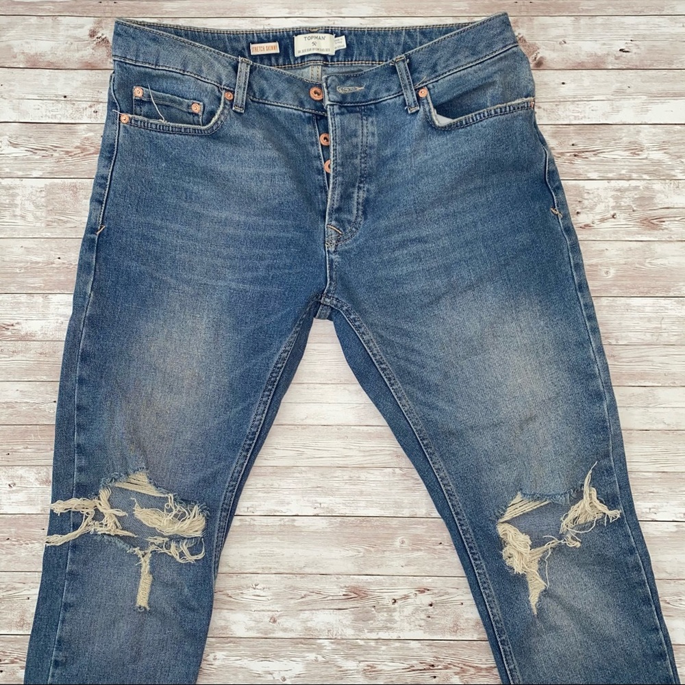 TopMan Stretch Skinny Jeans Size 32s